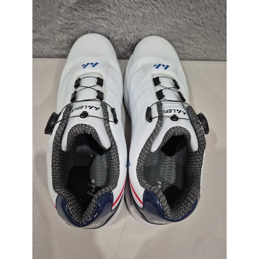 Lefus Golf Shoes Mens EU 45 US 11.5 White Crank Lace Waterproof Non Slip Comfort